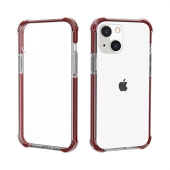 Acryl Schokbestendig Beschermend Transparant, Verdikt Vier Hoek Telefoonhoesje voor Apple iPhone 13 mini 5.4 Inch