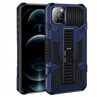 Pioneer Warrior Series Kickstand Kickstand Soft TPU Bumper Hard PC Schokbestendige beschermhoes voor iPhone 13 mini 5.4 inch