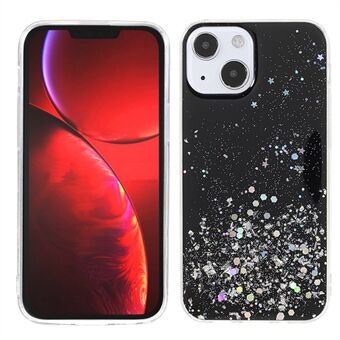 Sparkle Starry Sky Epoxy Stijlvol Licht Scratch Soft TPU Telefoonhoes Beschermer voor iPhone 13 mini 5.4 inch