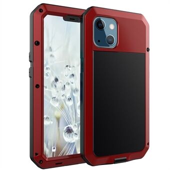 Tank-serie full-body beschermende schokbestendige waterdichte metalen behuizing met ingebouwde schermbeschermer van gehard glas voor iPhone 13 mini 5.4 inch