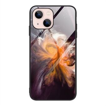 Marmerpatroon anti-val glas + TPU telefoonhoesje voor iPhone 13 mini 5,4 inch