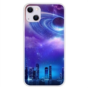 Patroon afdrukken Cosmic Space Anti-Drop zachte TPU mobiele telefoon cover voor iPhone 13 mini 5,4 inch