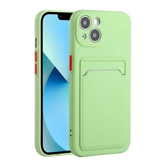 Flexibele achterkant van TPU-telefoon met kaartsleuf voor iPhone 13 mini 5,4 inch