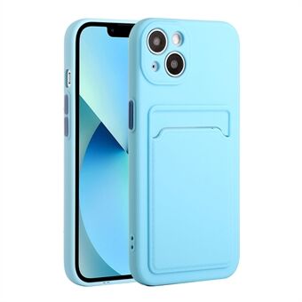 Flexibele achterkant van TPU-telefoon met kaartsleuf voor iPhone 13 mini 5,4 inch