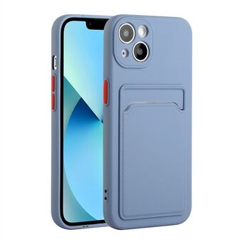 Flexibele achterkant van TPU-telefoon met kaartsleuf voor iPhone 13 mini 5,4 inch
