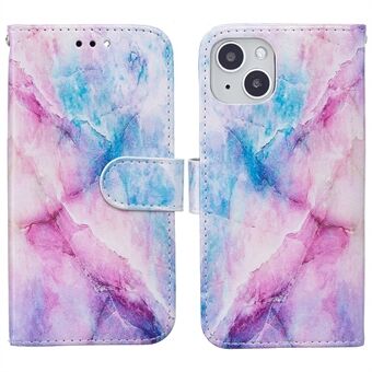 Patroonafdruk PU lederen portemonnee Stand sluiting schokbestendig flip folio hoesje voor iPhone 13 mini 5,4 inch