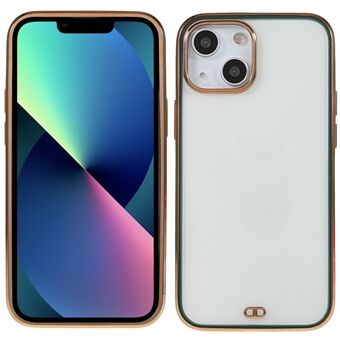 Galvaniseren Precieze uitsparing Licht Duurzaam Soft TPU Phone Case Shell voor iPhone 13 mini - Groen