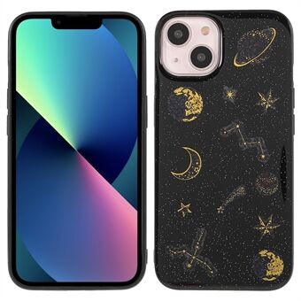 Star Planet Printing Stickers Design Goed beschermd Lichtgewicht Epoxy Flexibele TPU-hoes voor iPhone 13 mini 5,4 inch