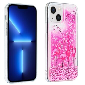 Modieuze Glitter Drijfzand TPU Telefoon Achterkant Patroon Afdrukken Telefoon Cover voor iPhone 13 mini 5,4 inch