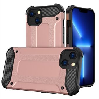 Voor iPhone 13 mini 5,4 inch achterkant harde pc achterkant + zachte TPU schokbestendige telefoonbeschermhoes