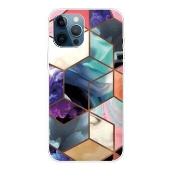 Zachte TPU-backcover met marmerpatroon voor iPhone 13 Pro Max 6,7 inch