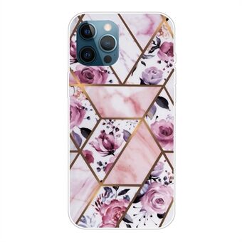 Abstract marmerpatroon ontwerp TPU achterkant voor iPhone 13 Pro Max 6,7 inch