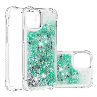 Liquid Quicksand Clear Soft TPU Bumper Schokbestendige beschermhoes voor iPhone 13 Pro Max 6,7 inch