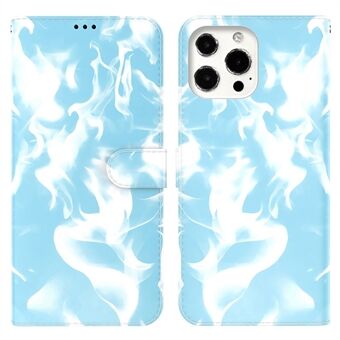 Fog Pattern Printing Stand Phone Cover voor iPhone 13 Pro Max 6,7 inch