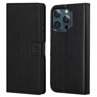 Litchi Texture Wallet Stand Volledig beschermende lederen hoes voor iPhone 13 Pro Max 6,7 inch