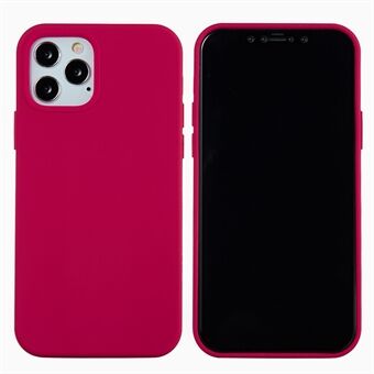 Beschermende telefoonhoes van vloeibare siliconen in effen kleur voor iPhone 13 Pro Max 6,7 inch