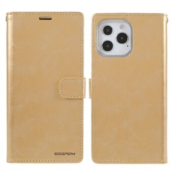 MERCURY Stand Blue Moon Leather Wallet Telefoonhouder Case voor iPhone 13 Pro Max 6.7 Inch