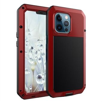 Tank Series Heavy Duty, robuuste beschermende hybride metalen behuizing met ingebouwde film van gehard glas voor iPhone 13 Pro Max 6,7 inch