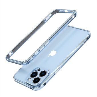 Snug Fit Contrast Kleur Beschermende Bumper Geschroefde Metalen Frame Telefoon Cover met Camera Lens Cover voor iPhone 13 Pro Max 6.7 Inch