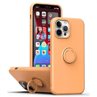 Protective Case for iPhone 13 Pro Max 6.7 inch, Drop-proof Rubberized TPU Phone Cover with Ring Kickstand