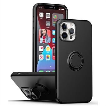 Protective Case for iPhone 13 Pro Max 6.7 inch, Drop-proof Rubberized TPU Phone Cover with Ring Kickstand