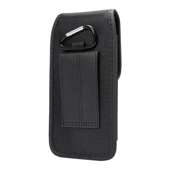 Voor iPhone/ Samsung /Huawei 6.4-6.9 inch Mobiele Telefoon Draagtas Heuptas Nylon Doek Riem Ophangtas met Kaartsleuf