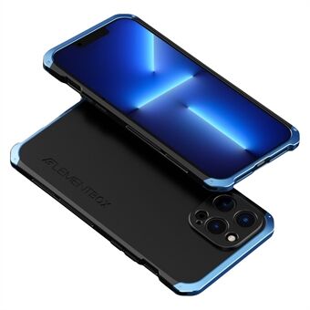 Voor iPhone 13 Pro Max 6,7 inch pc + metalen Edge 3-delig ontwerp beschermhoes valbestendige achterkant van de telefoon: