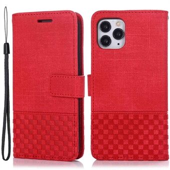 Anti Scratch Flip Wallet Case Voor iPhone 13 Pro Max 6,7 inch, Doek Textuur PU Leer RFID Blokkeren Mobiele Telefoon Cover Stand Schokbestendige Telefoon Shell