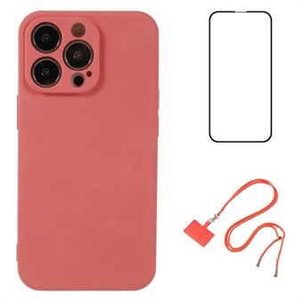 WANLONFENG RB1-serie voor iPhone 13 Pro Max hoesje TPU Telefoonhoesje met schermbeschermer Handsfree