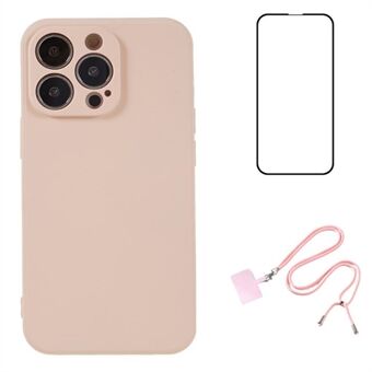 WANLONFENG RB1-serie voor iPhone 13 Pro Max-hoesje, TPU-telefoonhoes met schermbeschermer en handsfree functie.
