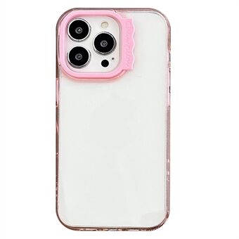 Voor iPhone 13 Pro Max Hoes PC + TPU Transparante Schokbestendige Telefoonhoes Schattige Lens Frame