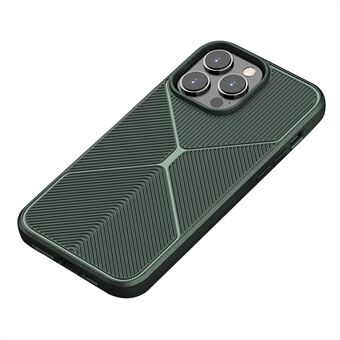 VISEAON Voor iPhone 13 Pro Max 6.7 inch Airbag Ontwerp TPU Beschermhoes, X Ontwerp Anti-slip Strips Matte Telefoon Cover