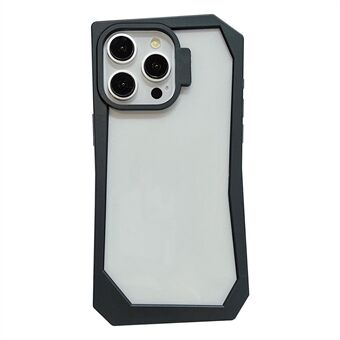 Voor iPhone 13 Pro Max-hoes TPU + acryl telefoonachterkant met onregelmatige rand