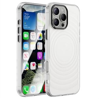 Voor iPhone 13 Pro Max Hoes Acryl+TPU Telefoonhoesje 3D Golvende Ontwerp Beschermend