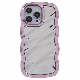 WT Series Voor iPhone 13 Pro Max Hoesje Zachte TPU Telefoonhoes Elektroplated Metallic Zilveren Afwerking