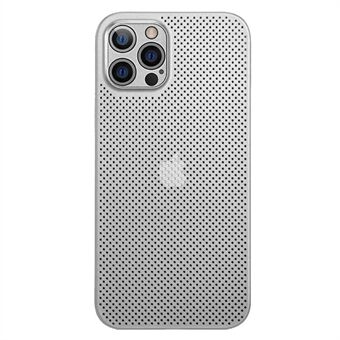 Voor iPhone 13 Pro Max 6.7 inch Ultra Dunne Ademende Holle Gat Warmteafvoer Mesh Achterkant PP Telefoon Case