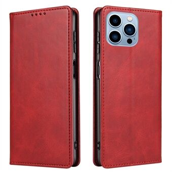 Flip Phone Case Wallet voor iPhone 13 Pro Max 6,7 inch, magnetische lederen Stand kalf textuur cover