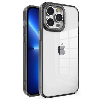 Voor iPhone 13 Pro Max Crystal Series Back Cover Drop Proof Transparant PC+TPU Phone Case