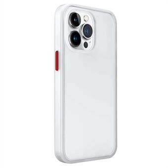 Voor iPhone 13 Pro Max PC+TPU telefoonhoes Frosted doorzichtige achterkant telefoonhoes