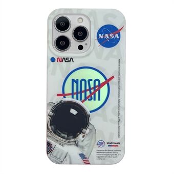 Anti-drop PC+TPU Cover voor iPhone 13 Pro Max Astronaut Pattern Printing Compatibel met MagSafe Phone Case