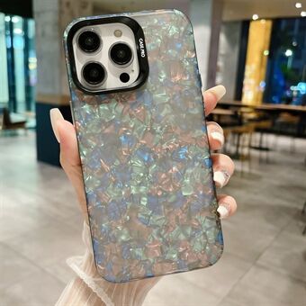 Shell Texture Telefoonhoesje voor iPhone 13 Pro Max 6,7 inch Schokbestendig Anti-Drop Acryl PC Telefoonhoesje