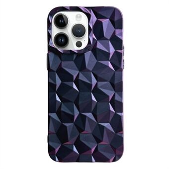 TPU Case voor iPhone 13 Pro Max 6.7 inch Galvaniseren Honingraat Prism Patroon Valbestendig Telefoon Cover