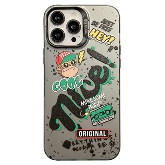 Voor iPhone 13 Pro Max 6,7 inch PC+TPU telefoonhoes Kleurrijke patroonafdruk Schokbestendige achterkant