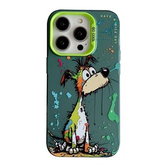 Voor iPhone 13 Pro Max Graffiti Dierenpatroon Case PC+TPU Schokabsorberende telefoonhoes