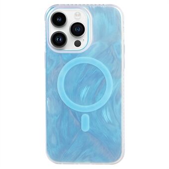 MP-serie voor iPhone 13 Pro Max 6.7 inch Achterkant Hoes TPU+Acryl Blauwe Telefoonhoes Compatibel met MagSafe