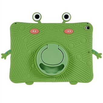 Voor iPad 10.2 (2021)/(2020)/(2019)/iPad Pro 10.5-inch (2017)/Air 10.5 inch (2019) Beschermhoes Cartoon Frog Design Silicone + PC Schokbestendige Tablet Cover