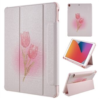 Voor iPad 10.2 (2021) / (2019) / 10.2 (2020) / iPad Pro 10,5-inch (2017) Afneembare tablet lederen hoes patroon afdrukken Stand Cover