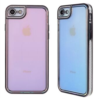 For iPhone 7 / iPhone 8 / iPhone SE 2020/2022, Slim Case Shockproof Soft TPU Phone Shell Electroplated Protective Cover Decorated with Rhinestone