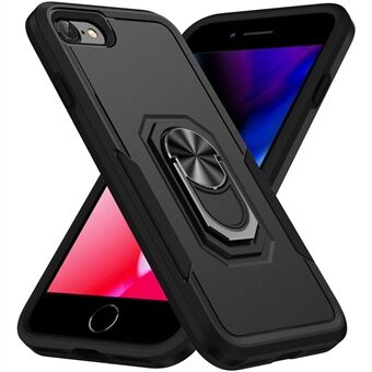 Defender Series PC + TPU Cellphone Case for iPhone 7 / iPhone 8 / iPhone SE 2020/2022, Phone Cover with Foldable Ring Kickstand