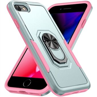 Defender Series PC + TPU Cellphone Case for iPhone 7 / iPhone 8 / iPhone SE 2020/2022, Phone Cover with Foldable Ring Kickstand